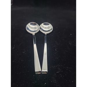 Set of 2 Food Network Chive  Cream Soup‎ Spoon 6 5/8" long